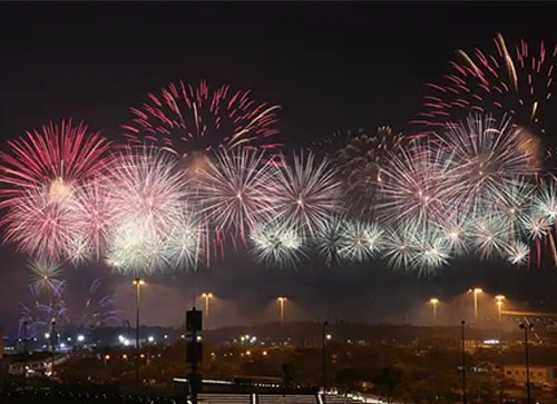 衡山县焰火晚会